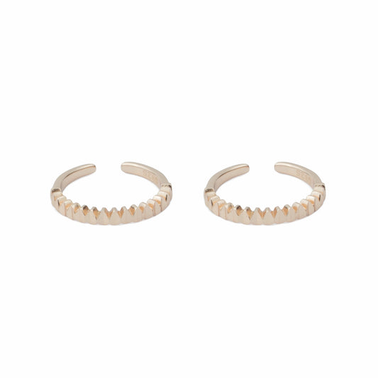 Elegant Braided Wave Adjustable Toe Ring-925 Silver (Copy)