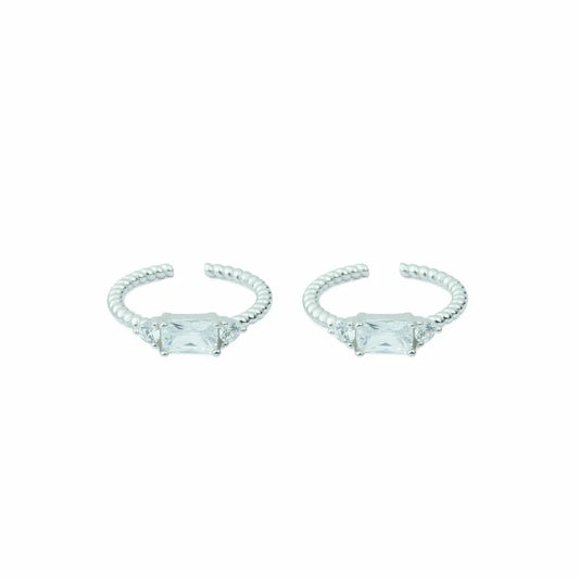 Aurora Charm Adjustable Toe Ring-925 Silver
