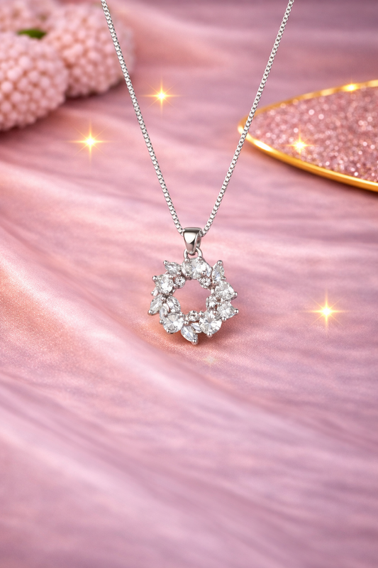 Celestia Bloom 925 Silver Adjustable Necklace
