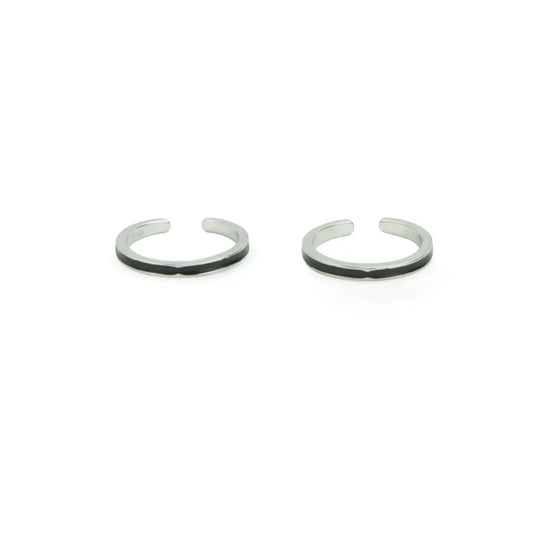 Noir Elegance Rose Gold Adjustable Toe Ring
