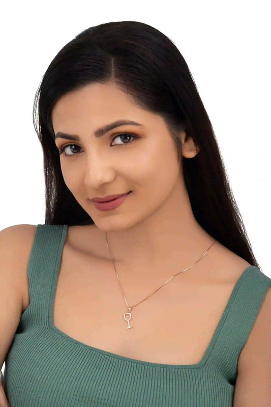 Champagne Necklace - 925 Silver