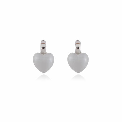 Moonlit Bloom 925 Silver Rhodium Floral Studs
