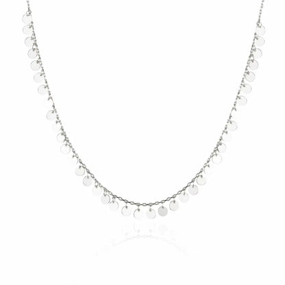 Luna Drift 925 Silver Adjustable Charm Chain Necklace