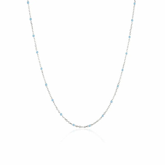 LunaDrop 925 Silver Adjustable Charm Chain Necklace