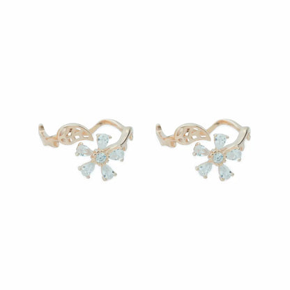 Floral Leaf Charm 925 Silver Adjustable Toe Ring