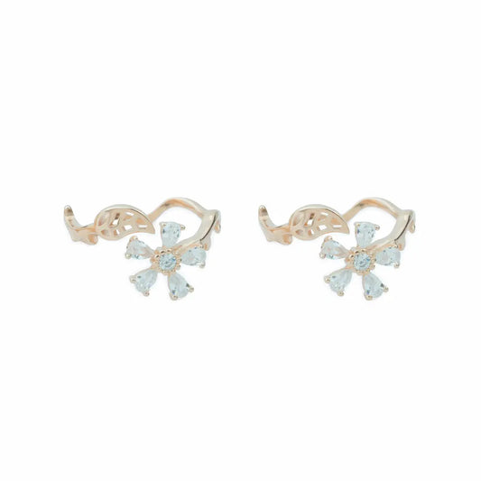 Floral Leaf Charm 925 Silver Adjustable Toe Ring