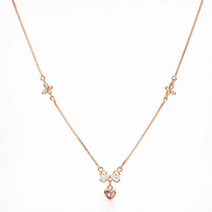 Sweetheart Bloom Necklace - 925 Silver