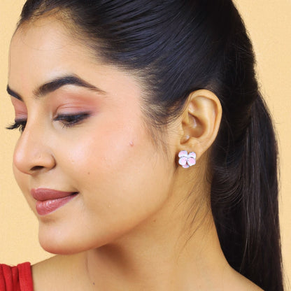 The Petal Swirl Earrings - 925 Silver