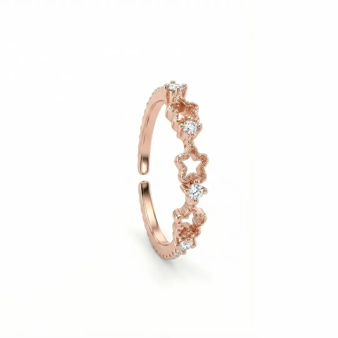 Starlace Bloom 925 Silver Adjustable Toe Ring