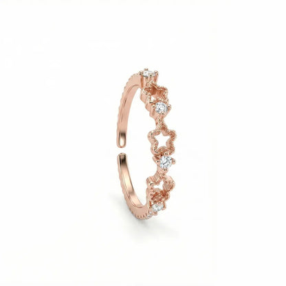 Starlace Bloom 925 Silver Adjustable Toe Ring