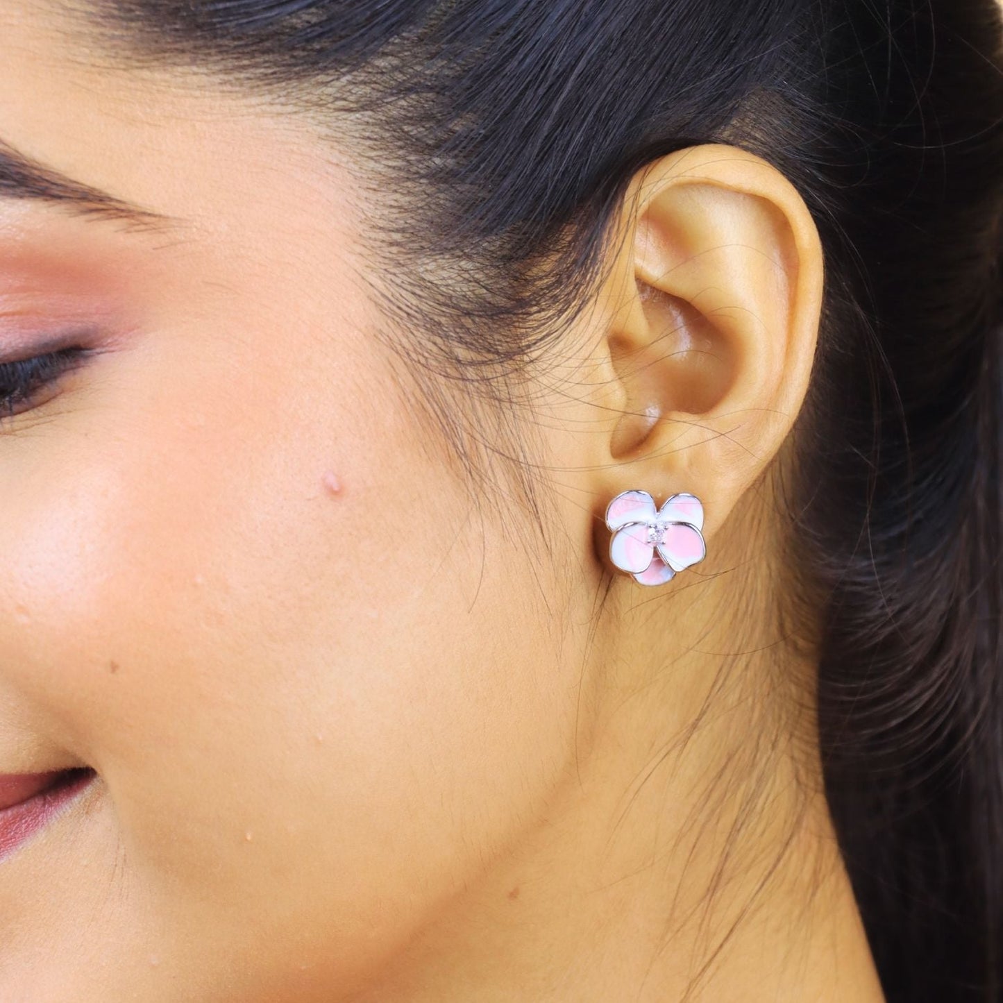 The Petal Swirl Earrings - 925 Silver