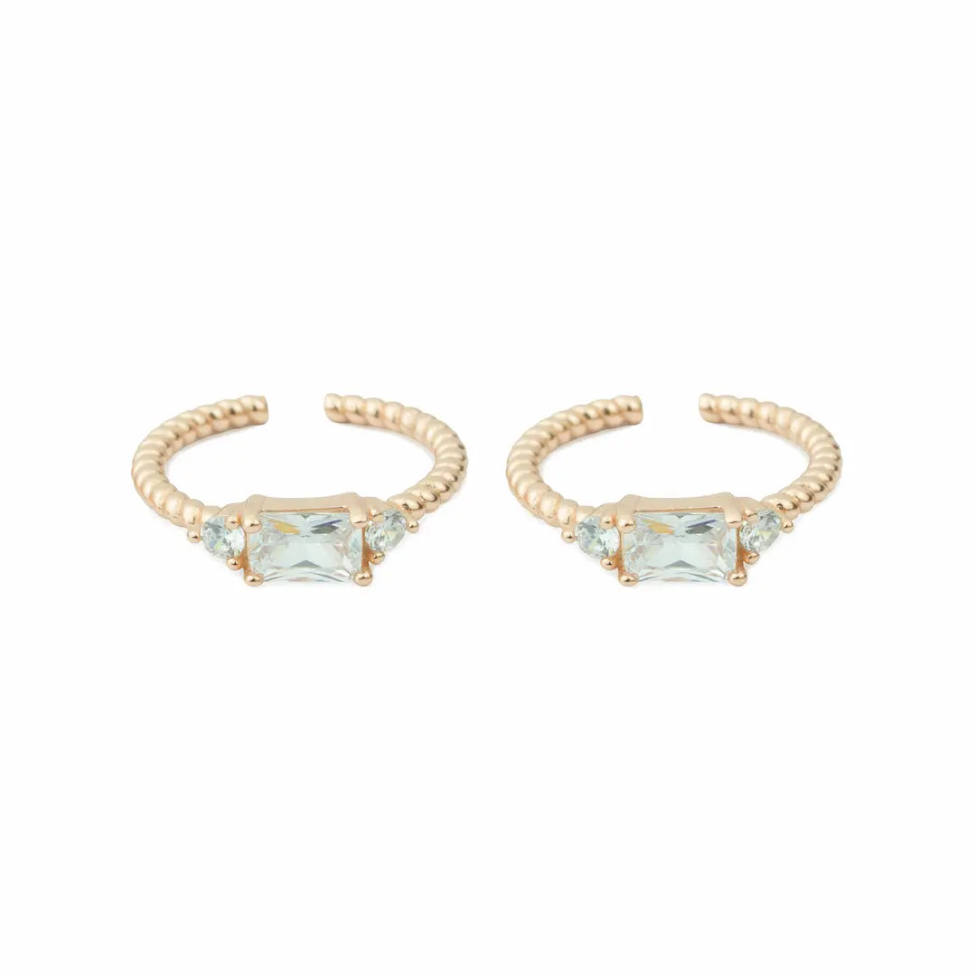 Aurora Charm Adjustable Toe Ring-925 Silver