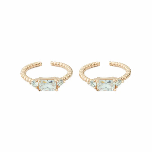 Aurora Charm Adjustable Toe Ring-925 Silver