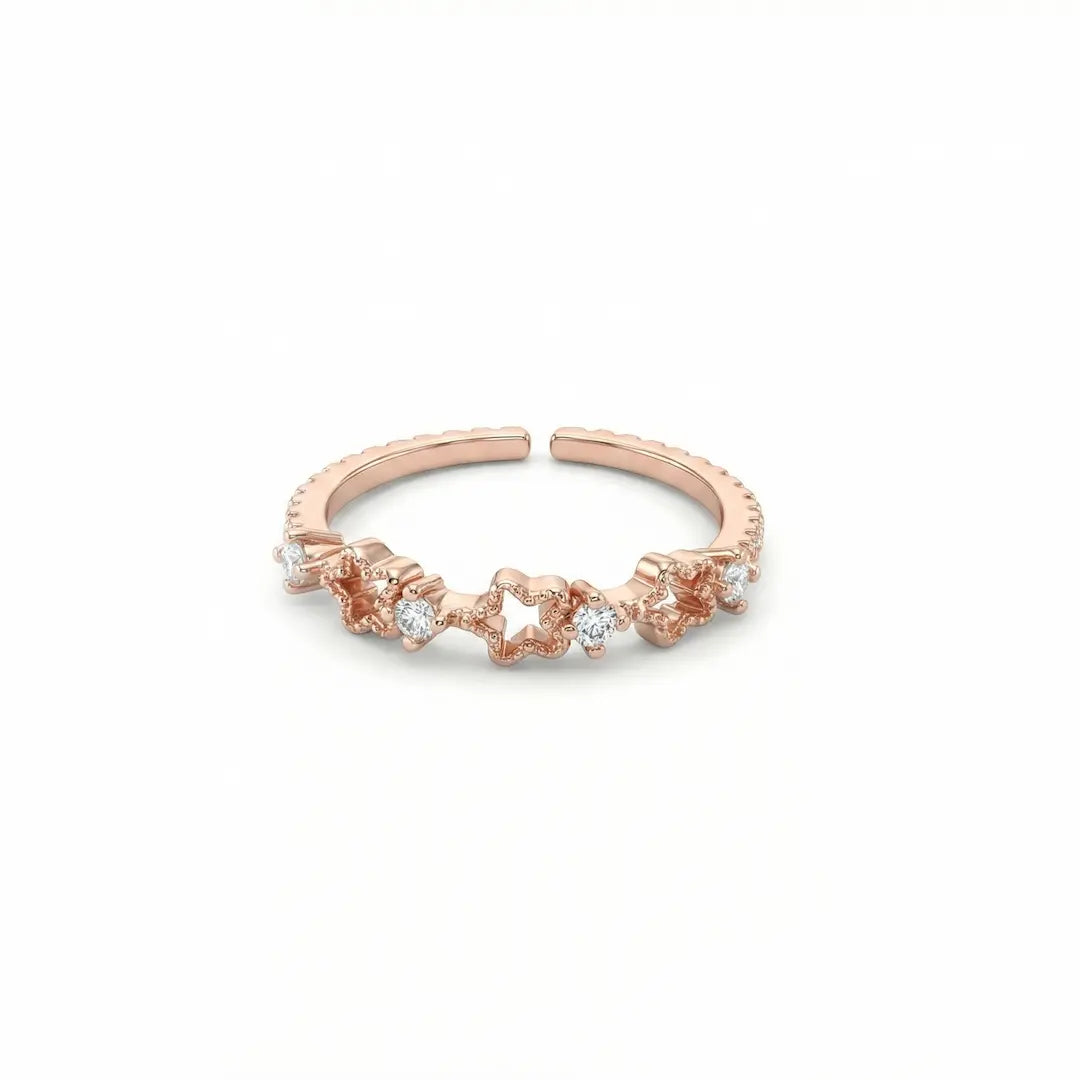Starlace Bloom 925 Silver Adjustable Toe Ring