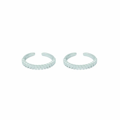 Elegant Braided Wave  Adjustable Toe Ring-925 Silver (Copy)