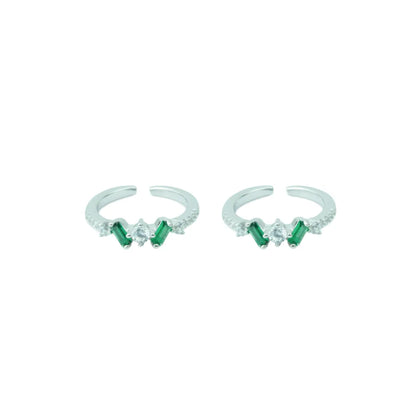 Emerald Grace  Adjustable Toe Ring-925 Silver