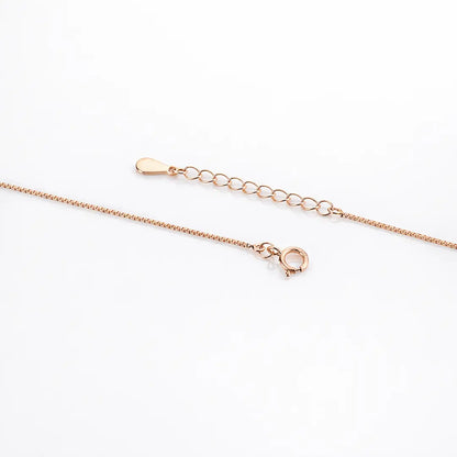 Celestial Cloud 925 Silver Adjustable Rose Gold Necklace
