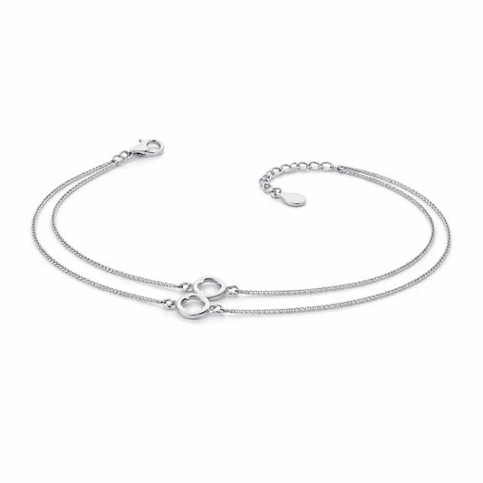 Ethereal 925 Silver Infinite Glow Adjustable Bracelet