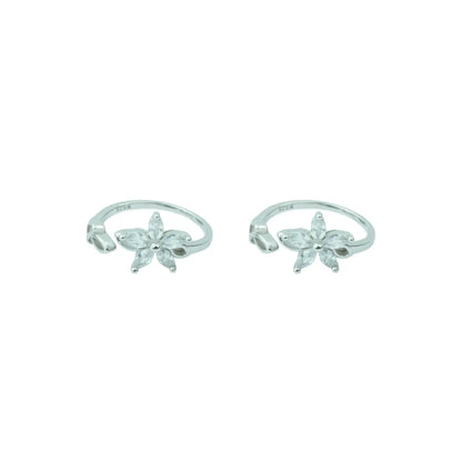 Floral Grace  Adjustable Toe Ring (Rose Gold Finish)-925 Silver