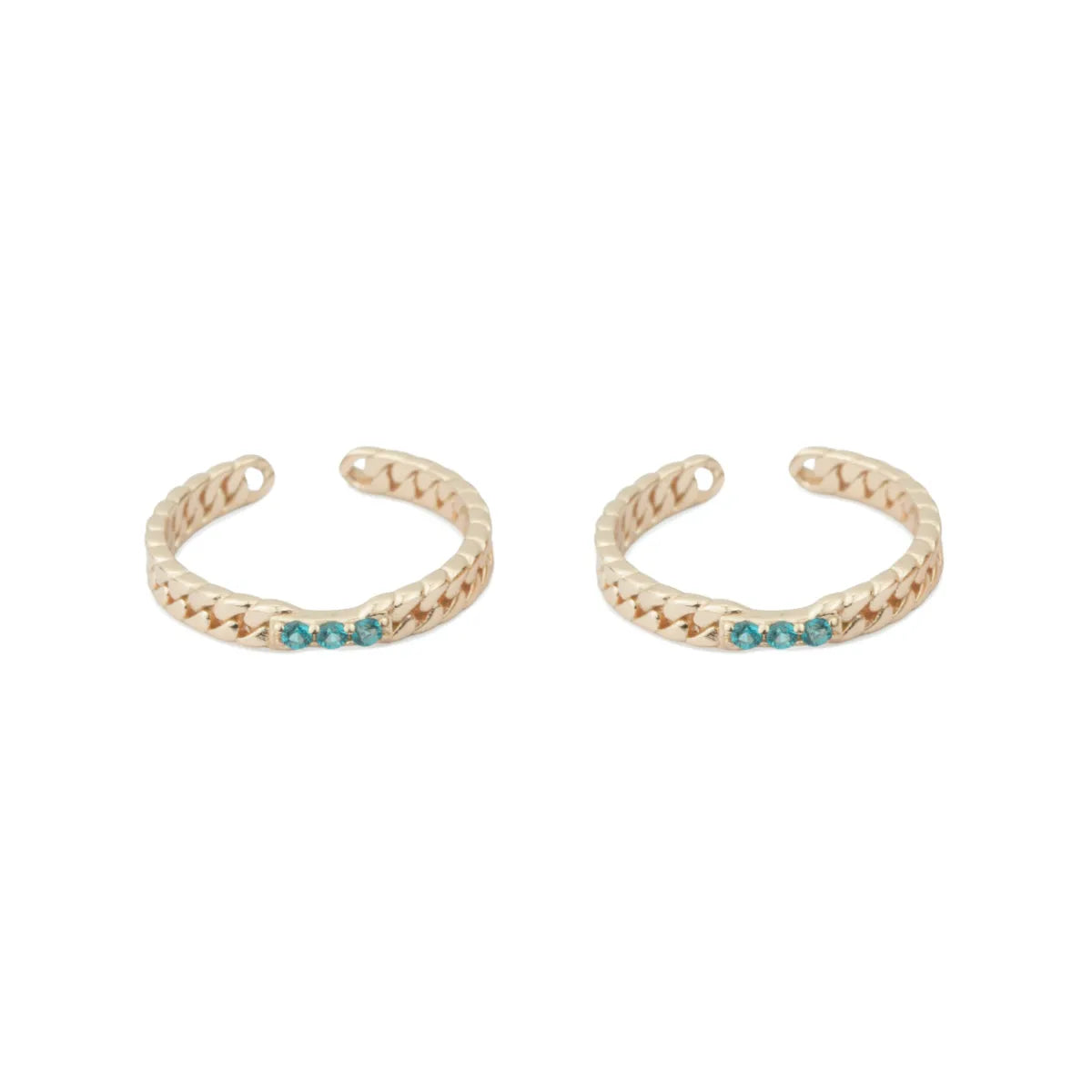 Azure Weave 925 Silver Adjustable Rose Gold Toe Ring
