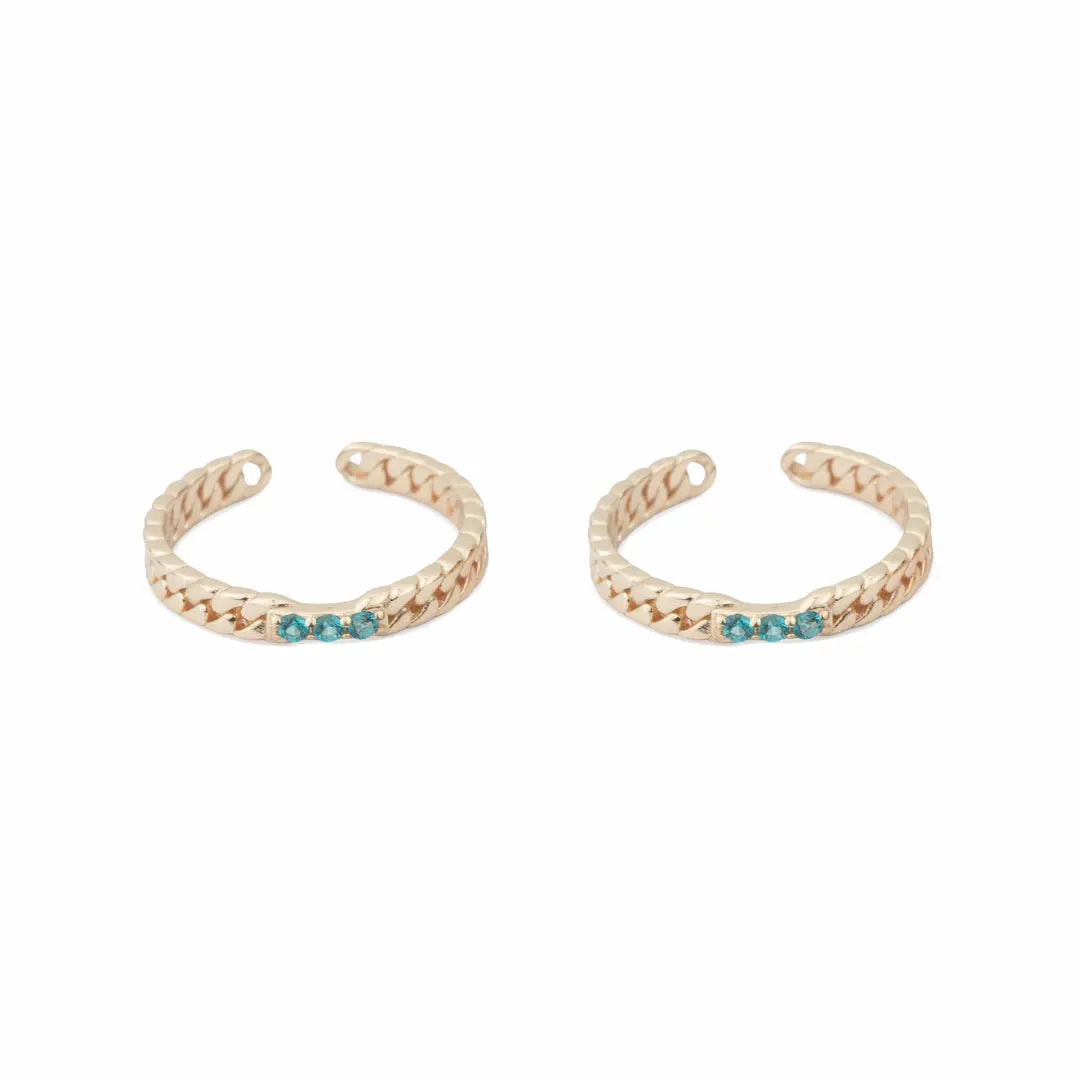 925 Silver Pastel Twirl Adjustable Toe Ring – Rose Gold Finish