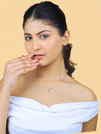 Blush Blossom Necklace - 925 Silver