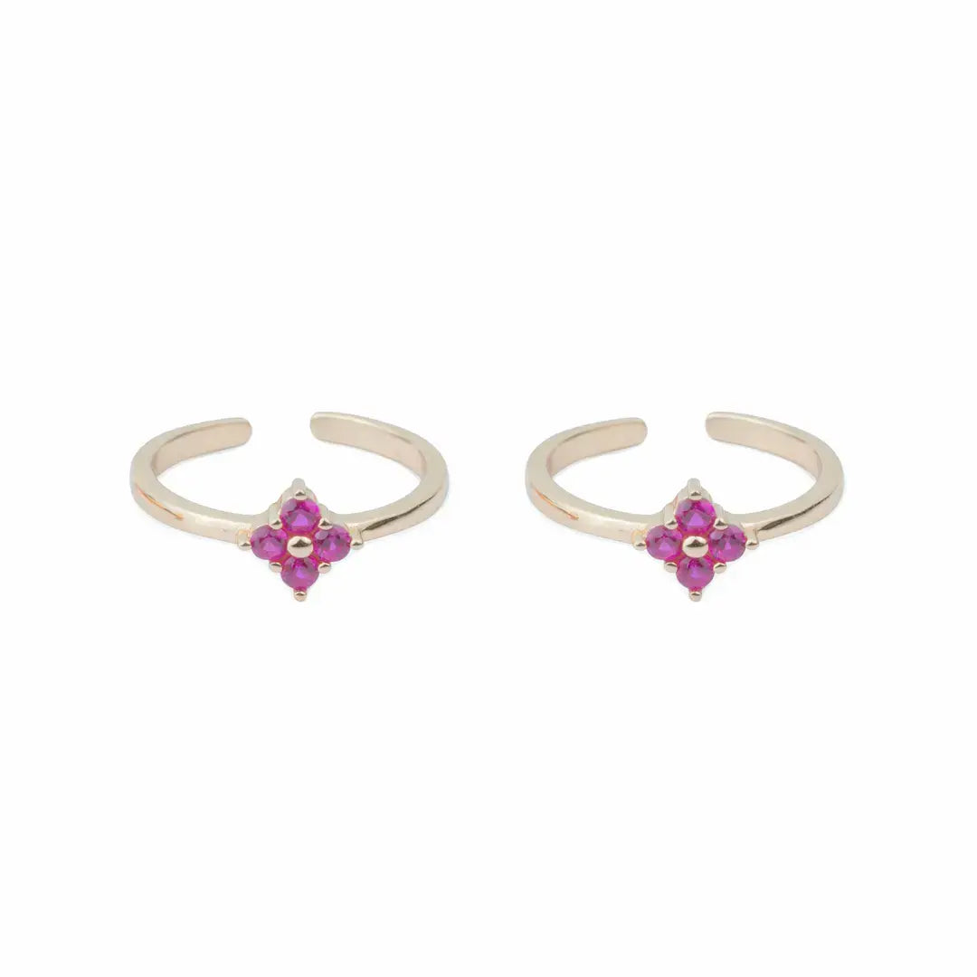 Velora Bloom 925 Silver Adjustable Toe Ring