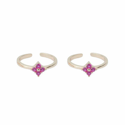 Velora Bloom 925 Silver Adjustable Toe Ring