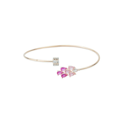 Blush Petal Rose Gold Kada - 925 Silver