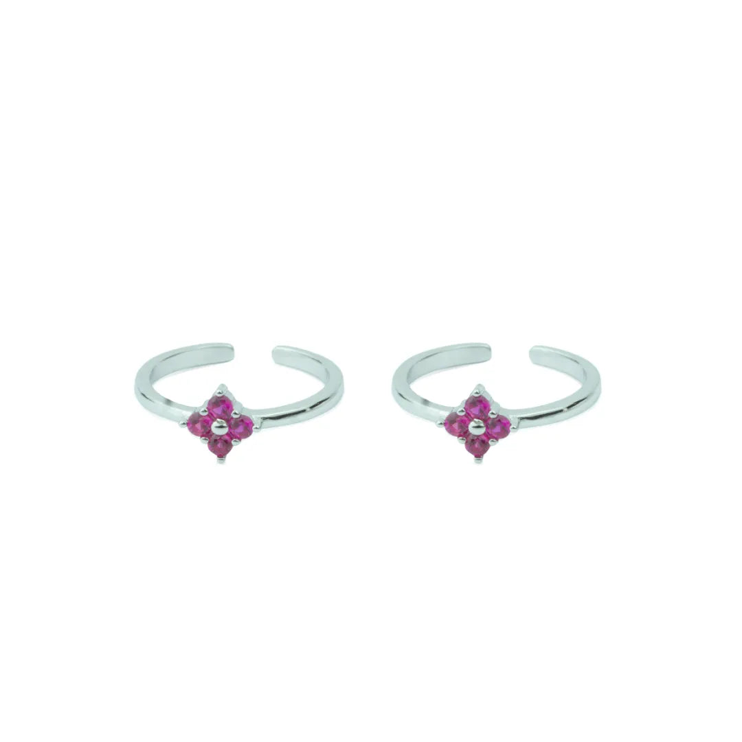Velora Bloom 925 Silver Adjustable Toe Ring