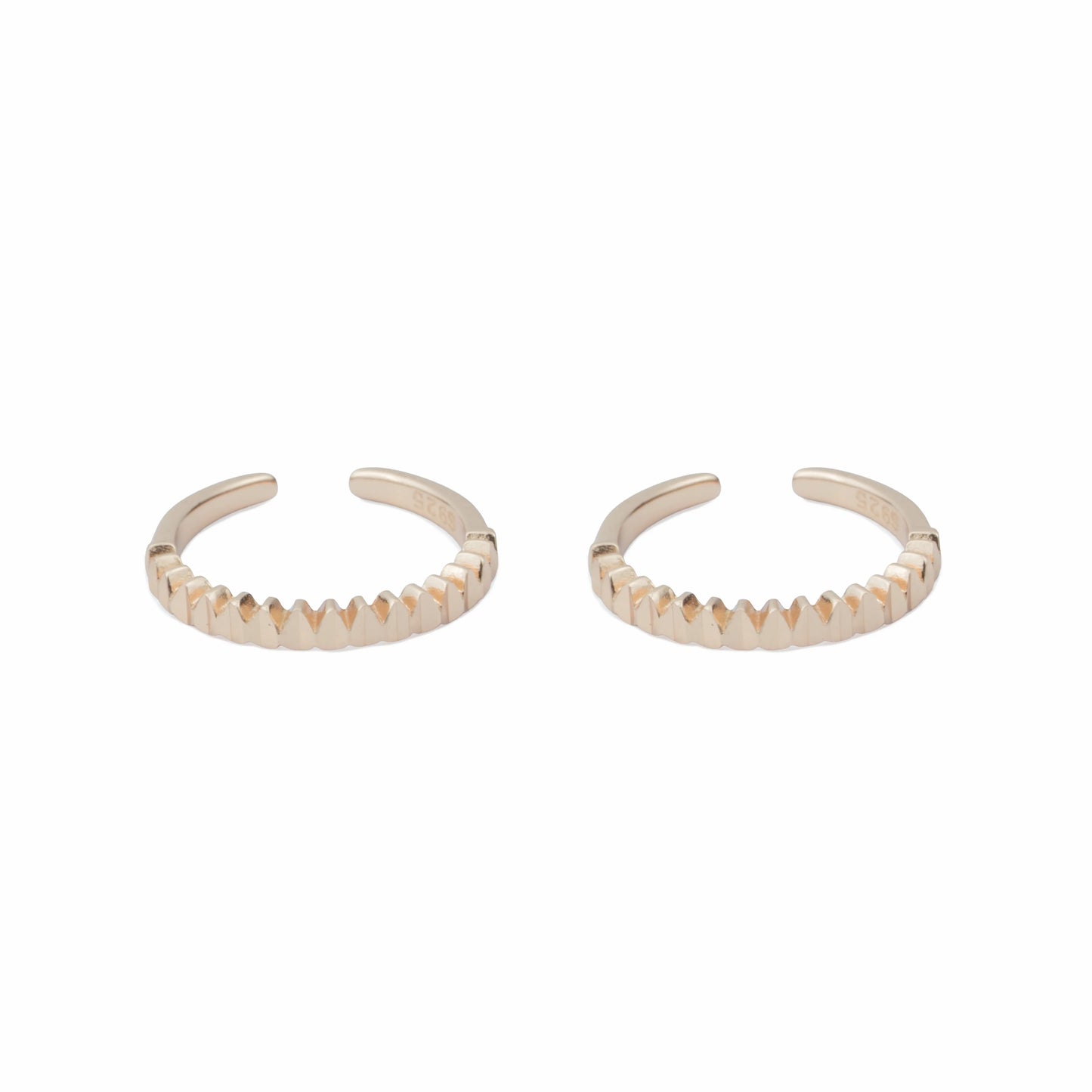 Elegant Braided Wave  Adjustable Toe Ring-925 Silver (Copy)