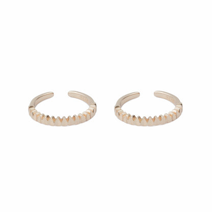 Elegant Braided Wave  Adjustable Toe Ring-925 Silver (Copy)