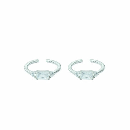 Aurora Charm Adjustable Toe Ring-925 Silver