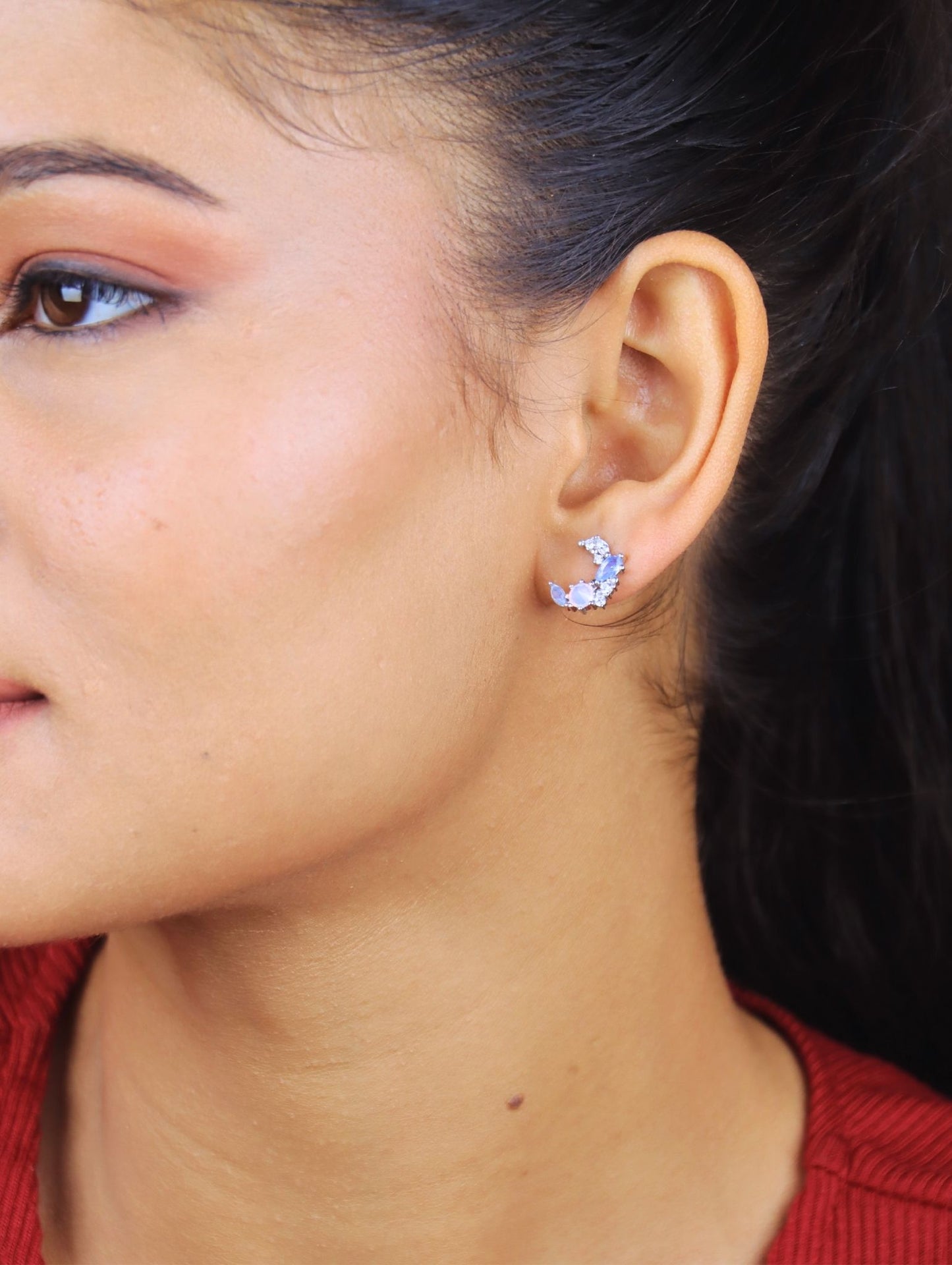 Luna Mist Earrings - 925 Silver