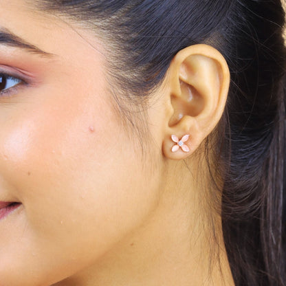 Petal Kiss Earrings - 925 Silver