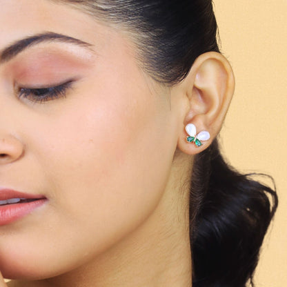 Flutter Gleam Earrings - 925 Silver
