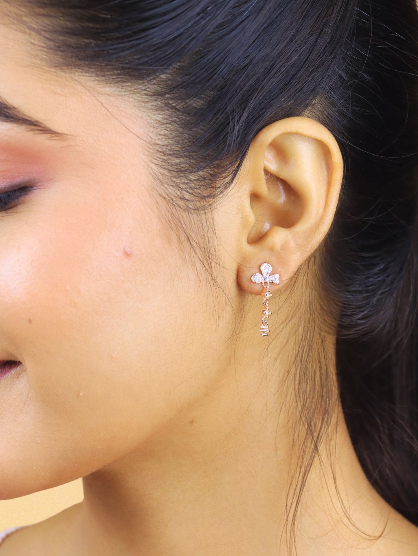The Twilight Bloom Drop Earrings - 925 Silver