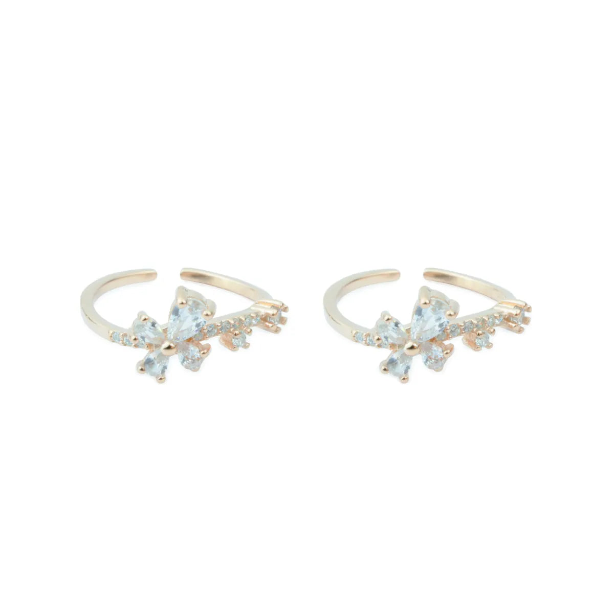 Blossom Spark 925 Silver Rose Gold Adjustable Toe Ring