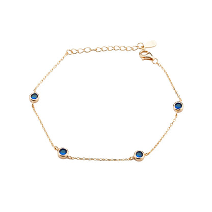 Azure Glow Bracelet - 925 Silver