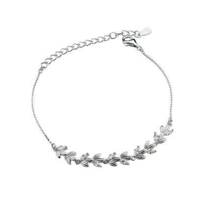 Leaf Whisper Bracelet - 925 Silver