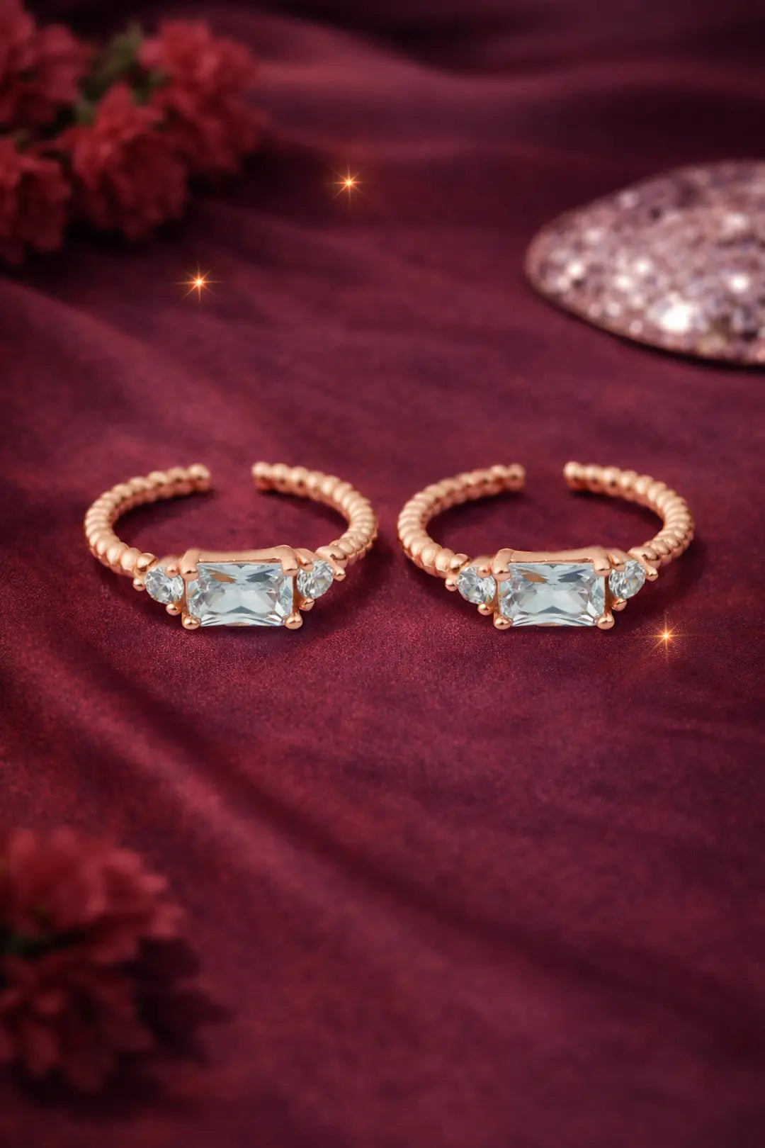 Aurora Charm Adjustable Toe Ring-925 Silver