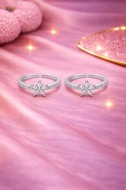 Starlume Adjustable Toe Ring-925 Silver