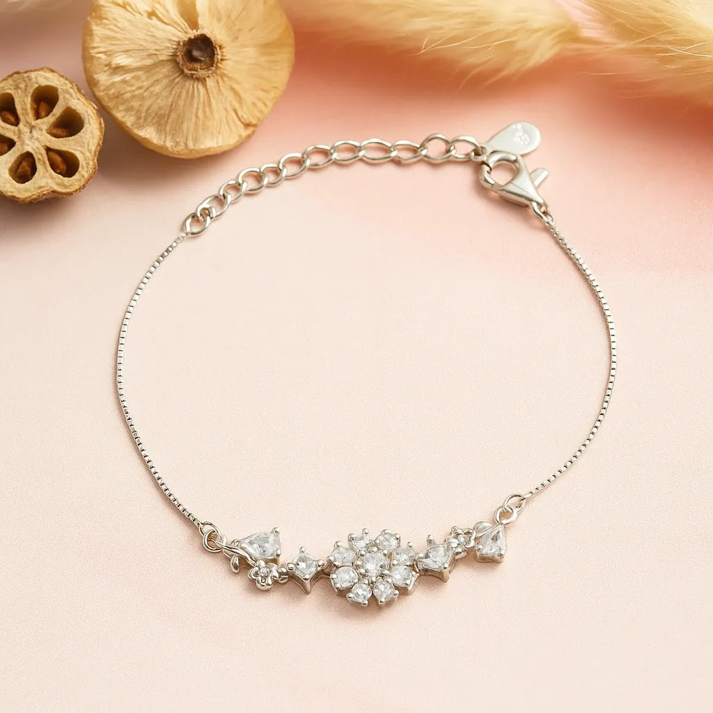 Celestia Bloom Bracelet - 925 Silver