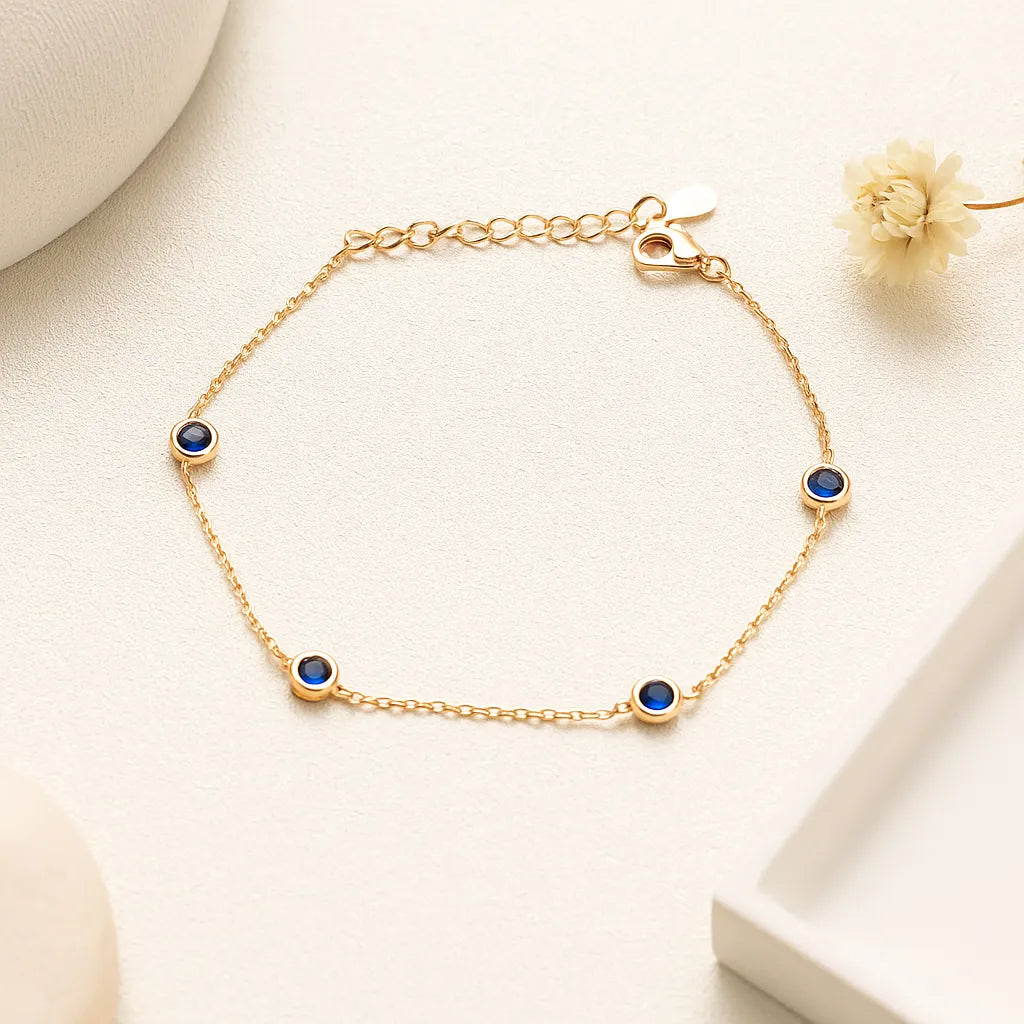 Azure Glow Bracelet - 925 Silver