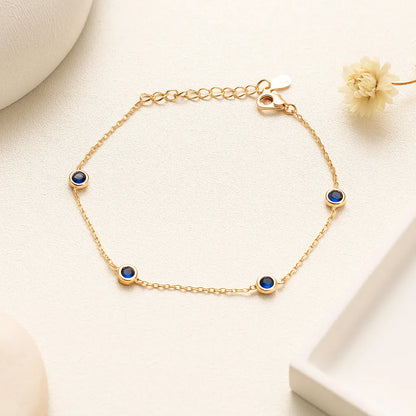 Azure Glow Bracelet - 925 Silver