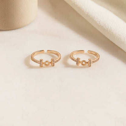 Linka Glow 925 Silver Adjustable Toe Ring