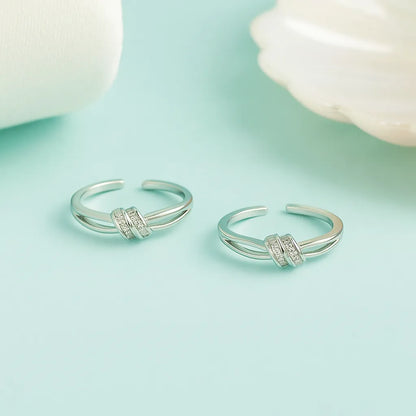 Infinity Grace 925 Silver Adjustable Toe Ring