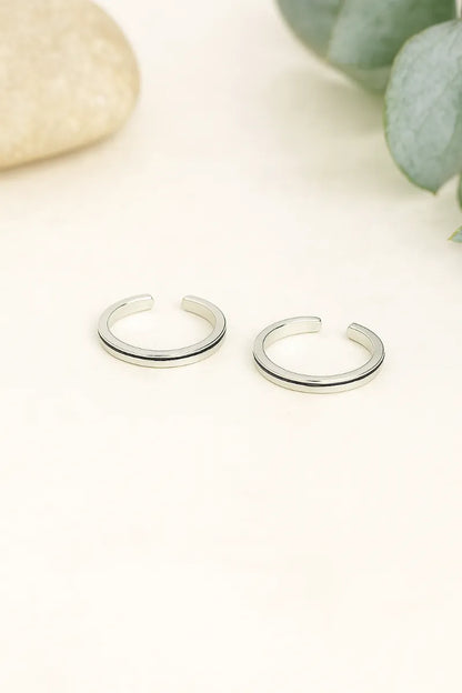 Noir Elegance Rose Gold Adjustable Toe Ring