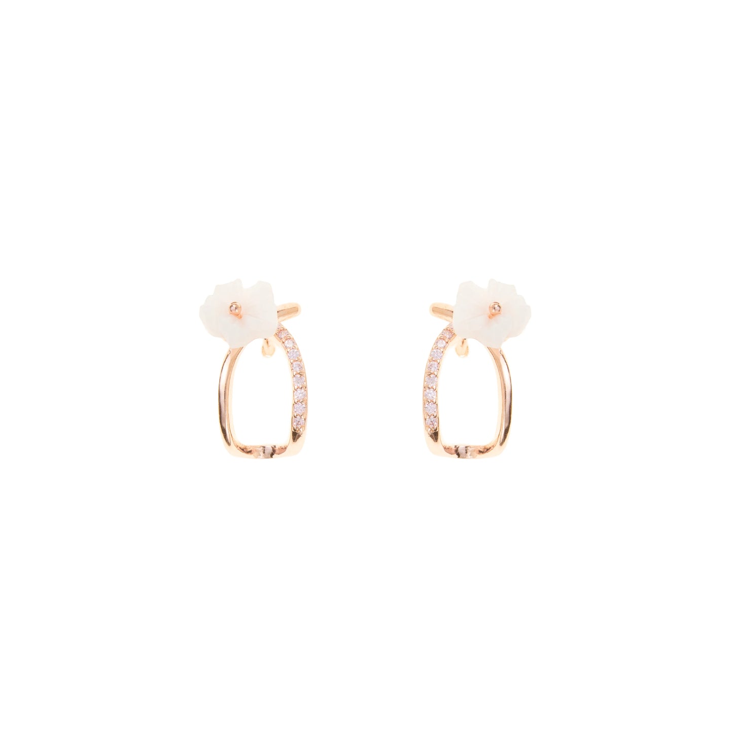 Blush Bloom Earrings - 925 Silver