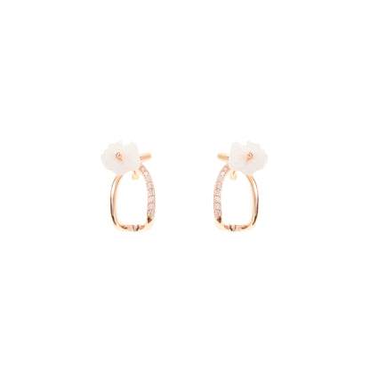 Blush Bloom Earrings - 925 Silver